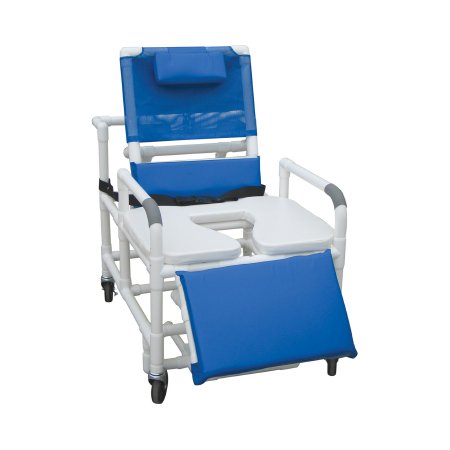 MJM International - Bariatric Reclining Shower Chair PVC Frame - 196-30-BAR-SSDE