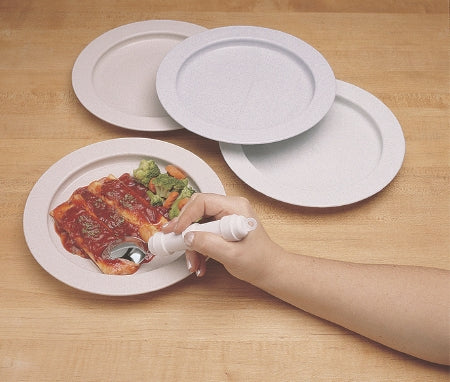 Maddak Inner Lip Plate Sandstone Reusable Plastic 9 Inch Diameter - 745320000