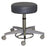 Pedigo Products Gas Cylinder Stool Adjustable Backrest (527 Only) Pneumatic Height Adjustment, Foot Ring 2 Inch Dual Wheel Casters Beige - P-528-GS-BGE