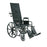 Merits Health Products Reclining Wheelchair Rainier Desk Length Arm Removable Arm Style Composite Mag Wheel Black Upholstery 20 Inch Seat Width 250 Lbs. Weight Capacity - N700WMDFMU