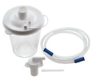 Drive Medical Vacu-Aide QSU Suction Canister 800 mL Float Valve Shut-Off - 7305D-633