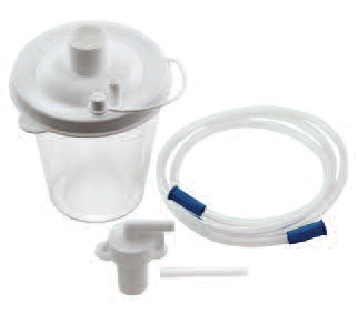 Vacu-Aide QSU - Suction Canister 800 mL Float Valve Shut-Off Lid - 7305D-633-25