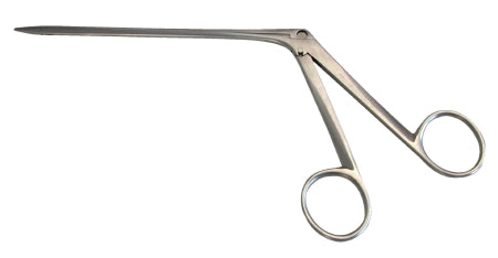 BR Surgical BR Surgical Nasal Polypus Forceps Noyes 6-1/2 Inch Surgical Grade Stainless Steel NonSterile NonLocking Finger Ring Handle Straight Serrated Tips - BR46-17116