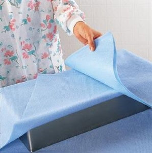 O&M Halyard Inc Sterilization Wrap Light Blue 30 X 30 Inch Single Layer SMS Polypropylene - 68030