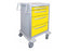 Waterloo Industries - Isolation Cart Aluminum 622 X 737 X 1067 mm Gray Exterior, White Drawer 1 X 76 mm, 1 X 152 mm, 2 X 229 mm, Drawer Height: One 3 Inch Drawer, One 6 Inch Drawer, Two 9 Inch Drawer - UTGKA-3699-WHT