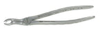 Xcision Upper 3rd Molars - Extracting Forceps Surgical Grade Stainless Steel NonSterile NonLocking Fenestrated Plier Handle - DEFXC67L