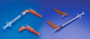 Smiths Medical Needle-Pro Tuberculin Syringe with Needle 1 mL 27 Gauge 1/2 Inch Detachable Needle Safety Hinged Needle - 412705
