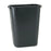 Rubbermaid - Trash Can 10.25 gal. Rectangular Black Plastic Open Top - RCP295700BK