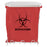 Bowman Manufacturing Biohazard Bag Holder 8 X 11.75 X 15.25 Inch, 3 gal., White, Wire Coated, Wall Mount - W-003