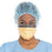 O&M Halyard Inc FluidShield Surgical Mask Pleated Tie Closure One Size Fits Most Orange - 48208