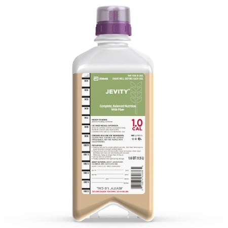Abbott Nutrition Jevity 1.0 Cal Tube Feeding Formula 1500 mL Carton Ready to Hang Unflavored Adult - 62687