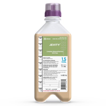 Abbott Nutrition Jevity 1.5 Cal Tube Feeding Formula 1000 mL Carton Ready to Hang Unflavored Adult - 62681