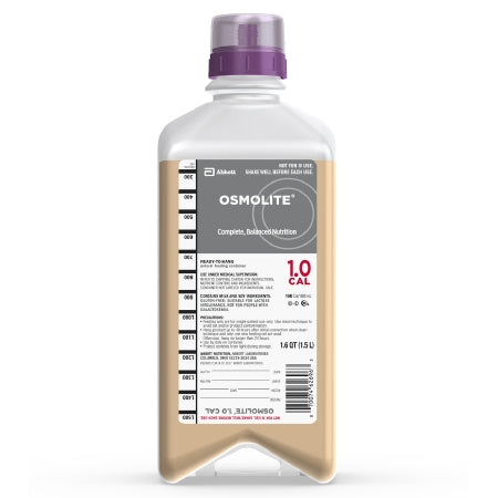 Abbott Nutrition Osmolite 1.0 Cal Tube Feeding Formula 1500 mL Carton Ready to Hang Unflavored Adult - 62695