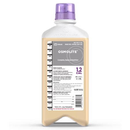 Abbott Nutrition Osmolite 1.2 Cal Tube Feeding Formula 1500 mL Carton Ready to Hang Unflavored Adult - 62693