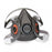 Grainger 3M 6000 Particulate Respirator Mask Half Face Adjustable Head Strap Large Gray / White - 6AP71