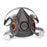 3M 6000 - Reusable Respirator Industrial N95 Half Face 4 Point Adjustable Head Strap Large Gray - 6AP71