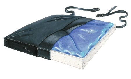 Thin-Line X-Cushion - Seat Cushion 16 W X 16 D X 2-1/2 H Inch Foam / Gel - 751031