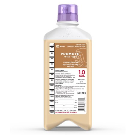 Abbott Nutrition Promote with Fiber Tube Feeding Formula 1500 mL Carton Ready to Hang Unflavored Adult - 62705