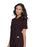 Landau Uniforms Scrub Shirt Large Brown 3 Pockets Short Set-In Sleeves Female - 70221BROWNLRG