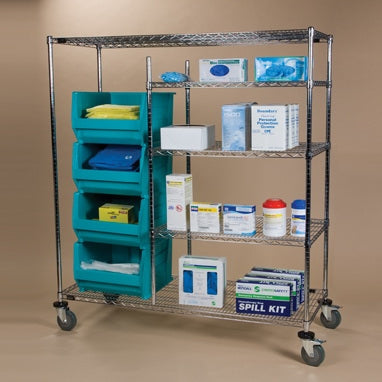 Health Care Logistics - Transport Cart 24 X 60 X 69 Inch - 18329