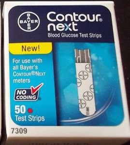 Ascensia Diabetes Care Blood Glucose Test Strips Ascensia Contour 50 Strips Per Box No Coding Required For Bayer Contour Next Ez & Contour Next Link Blood Glucose Monitoring System - 7309