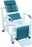 Mjm International Commode / Shower Chair  With Arms Pvc Frame Mesh Back 21 Inch Height - 196-SQ-PAIL