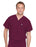 Landau Uniforms Scrub Shirt X-Large Wine 2 Pockets Short Dolman Sleeves Unisex - 7502RWPXLG