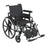 Drive Medical Viper Plus GT Lightweight Wheelchair Dual Axle Full Length Arm Flip Back, Padded, Removable Arm Style Mag Wheel Black 20 Inch Seat Width 300 lbs. Weight Capacity - PLA420FBFAARAD-ELR