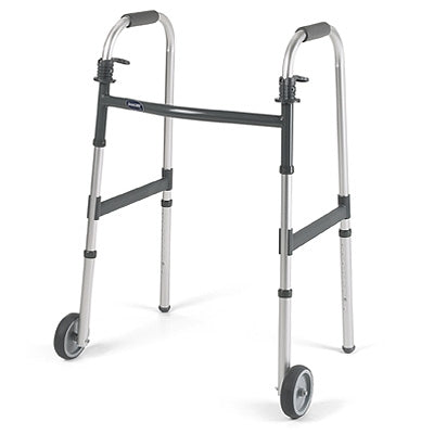 Invacare Invacare I-Class Dual Release Folding Walker Aluminum Frame 300 lbs. Weight Capacity 27 to 33 Inch Height - 6291-JR5F