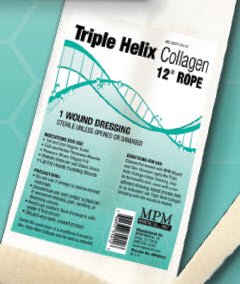 Triple Helix - Collagen Dressing Without Border Collagen 12 Inch 5 Count - MP00312