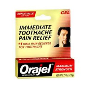 Church and Dwight Orajel Oral Pain Relief Oral Gel 0.25 oz. Tube - 10237070125