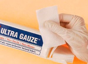 Ultra Gauze - Nonwoven Sponge Polyester / Rayon 4-Ply 4 X 4 Inch Square NonSterile - ENC4NWU