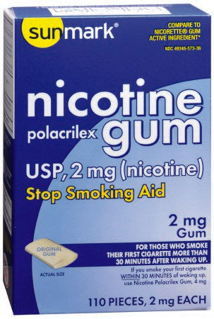 McKesson sunmark Stop Smoking Aid 2 mg Strength Gum - 49348057336