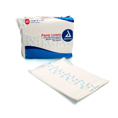 Dynarex Dynarex Bladder Control Pad 17 Inch Length Moderate Absorbency One Size Fits Most Unisex Disposable - 1336
