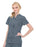 Landau Uniforms - Scrub Shirt Small Steel Gray 2 Pockets Short Set-In Sleeve Female - 70223GREYSML