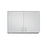 Clinton Industries CABINET, WALL 2DOOR LOCK & HATCH DARK CHERRY 36" - 8236-066-1DC