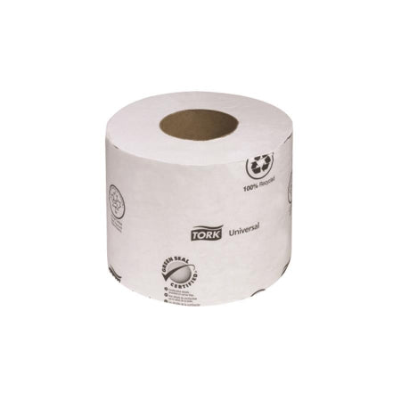 Saalfeld Redistribution Tork Universal Toilet Tissue TORK Universal White 2-Ply Standard Size Cored Roll 750 Sheets 3.8 X 3.9 Inch - TM1604