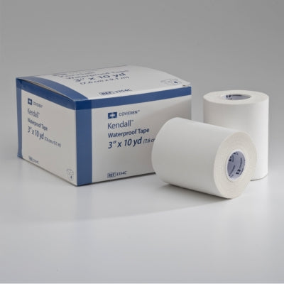 Cardinal Kendall Medical Tape Waterproof Cloth 1/2 Inch X 10 Yard White NonSterile - 3063C