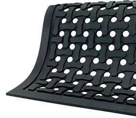 Alimed Comfort Flow Anti-Fatigue Mat 2 X 3 Foot Black Nitrile Rubber - 76862