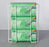 Alimed - Glove Box Holder Horizontal Mounted 3-Box Capacity White 3-1/2 X 8 X 14 Inch Coated Wire - 924746