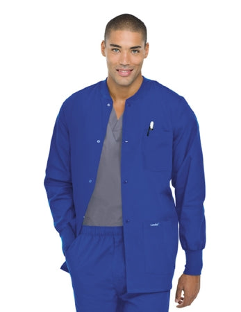 Landau Uniforms - Warm-Up Jacket Royal Blue 5X-Large Hip Length Reusable - 7551BEP5XL