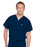 Landau Uniforms Scrub Shirt X-Large / Tall Navy Blue 2 Pockets Short Dolman Sleeves Unisex - 7502BNPXLTALL