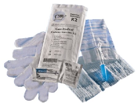 Cure Medical Cure Catheter Insertion Tray Universal Without Catheter Without Balloon Without Catheter - K2