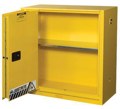 VWR International Sure-Grip Flammable Liquids Cabinet Counter Top Steel 1 Shelf Key Lock - 97006-122