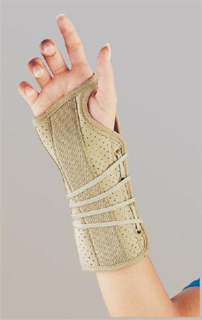 BSN Medical Soft Fit Wrist Splint Padded Suede Left Hand Beige Medium - 22-151MDBEG