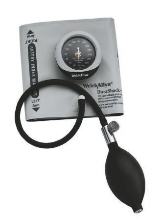 DuraShock - Aneroid Sphygmomanometer Unit 1-Tube Adult Size 11 Cuff - DS45-11C