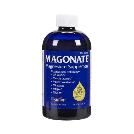Magonate - Mineral Supplement Magnesium 54 mg Strength Liquid 12 oz. Unflavored - 00187526701