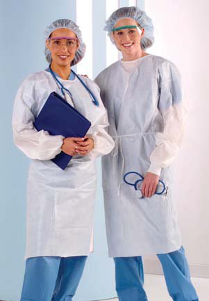Tech Styles a Division of Encompass ValueCare Protective Procedure Gown Large Unisex White - 4640-140