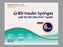 Becton Dickinson Ultra-Fine Insulin Syringe with Needle 1 mL 31 Gauge 15/64 Inch Attached Needle Without Safety - 324912