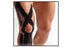Fabrication Enterprises Spider-Tech Pre-Cut Kinesiology Tape Knee Cotton Black NonSterile - 25-3580